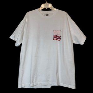 Poor Boyz Yacht Club Ala Wai Fuel‎ Dock Honolulu HI Mens XL T Shirt White VTG